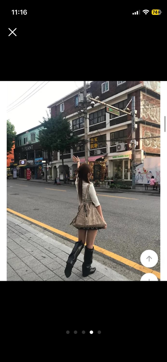 새거)스터드 토트백 숄더백 가방 보부상백 미스치프 보헤미안서울 코이세이오 상품이미지2