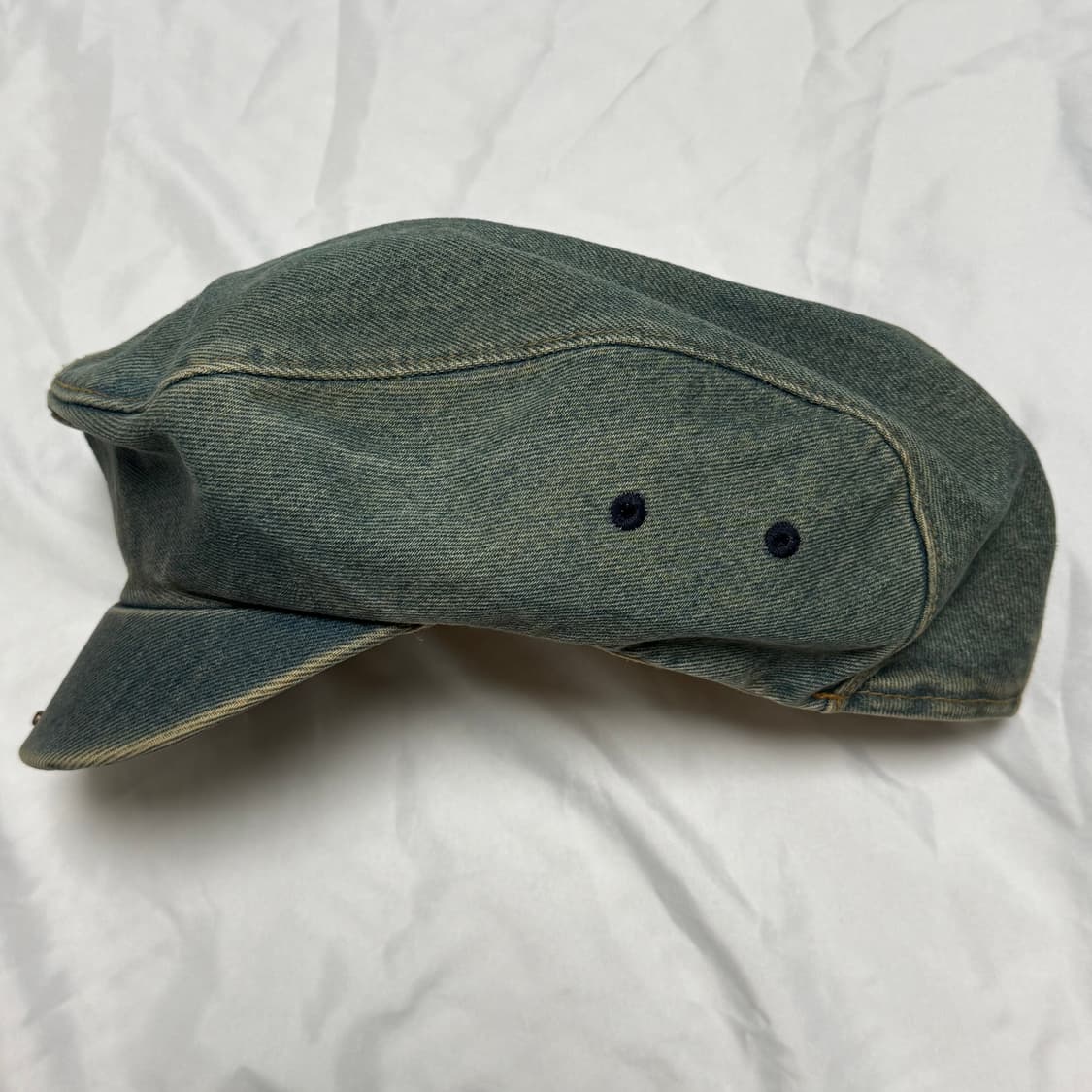 y2k 빈티지 청데님 헌팅캡 모자 상품이미지2