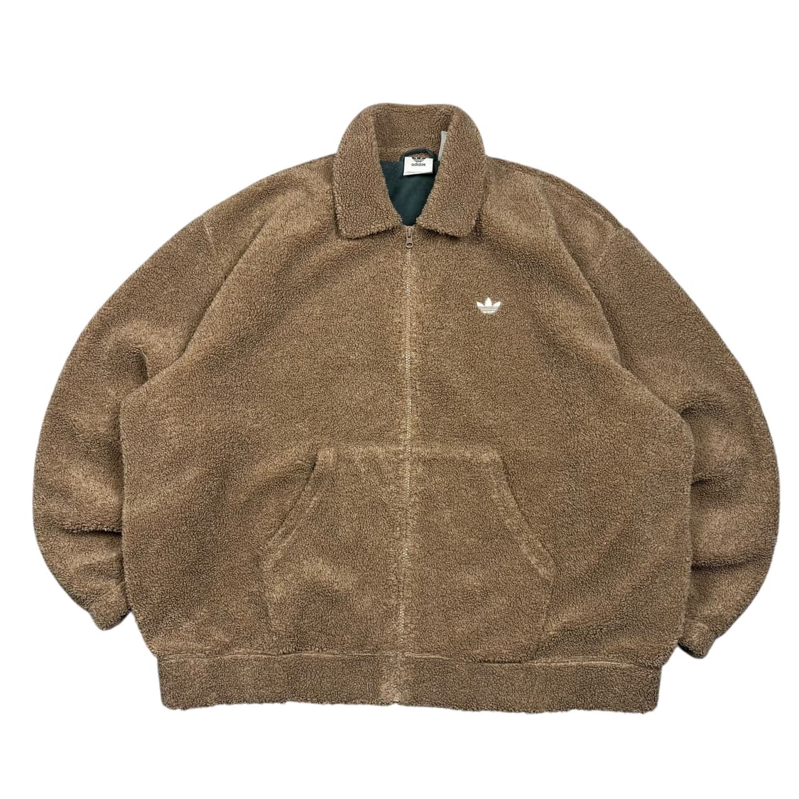 아디다스 브라운컬러 트레포일 쉐르파 플리스 상품이미지1