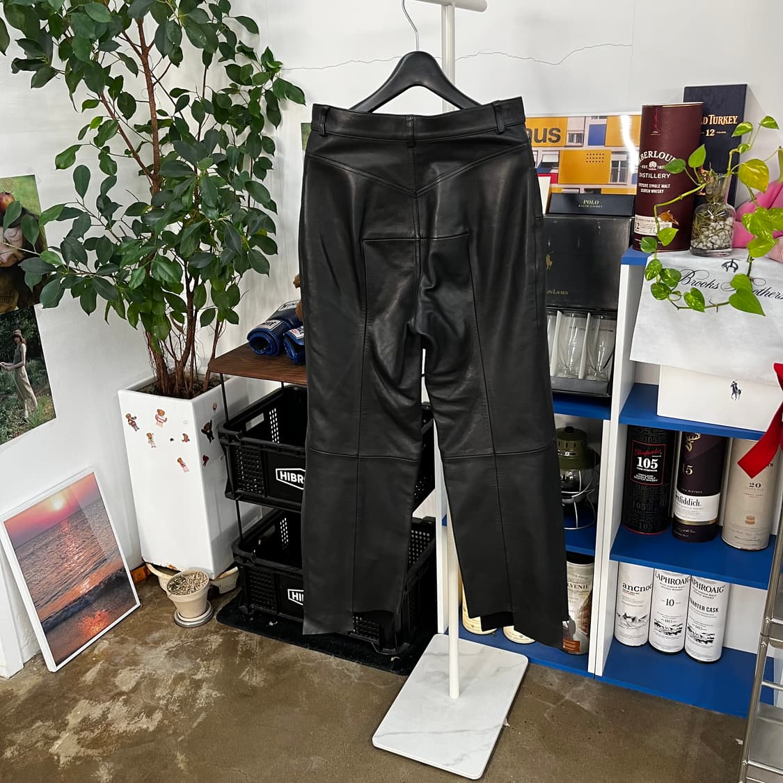 베트멍 우먼 카프스킨 컷아웃 레더팬츠 S 상품이미지6