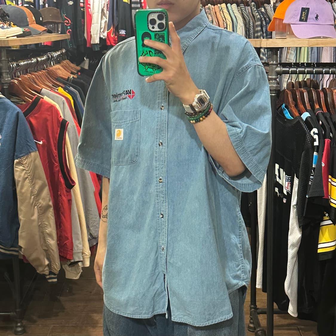 [HI] 칼하트 반팔 데님셔츠 상품이미지3