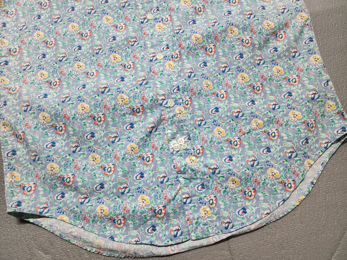 미사용) 90s 빈티지 랄프로렌 플로럴 반팔 셔츠 상품이미지3