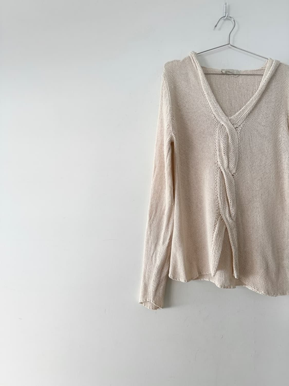 MAX MARA cable hoody knit / cream 상품이미지2