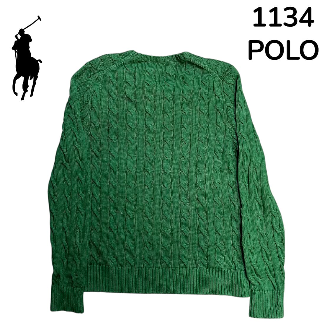 폴로 여성용 신형 꽈배기 그린 니트 M 상품이미지3