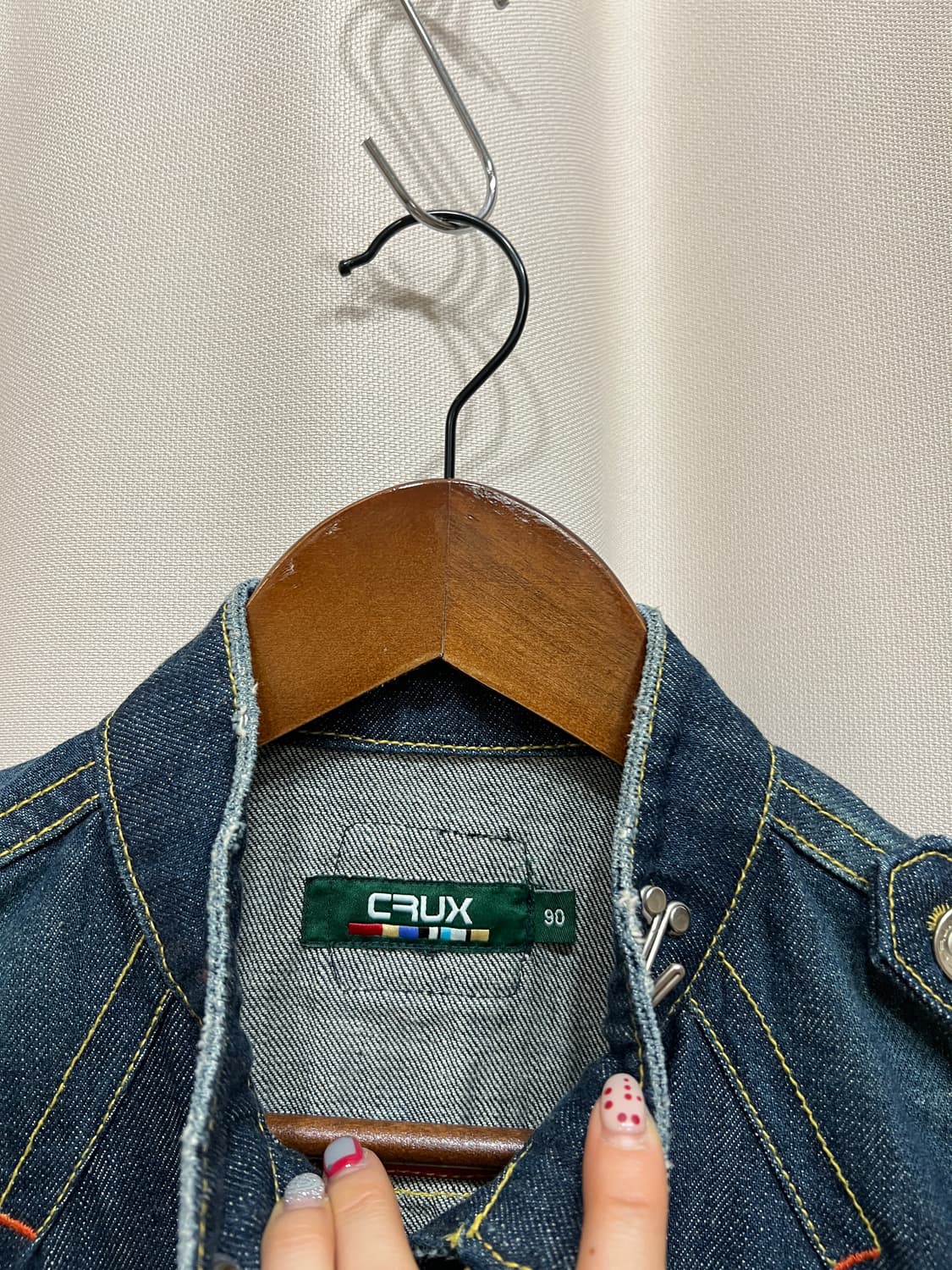 CRUX 빈티지 진청 데님 트러커 자켓  상품이미지5