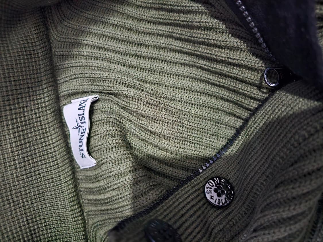 정품 스톤아일랜드 카키 헤비 가디건 90 / S (후드내장) 상품이미지6