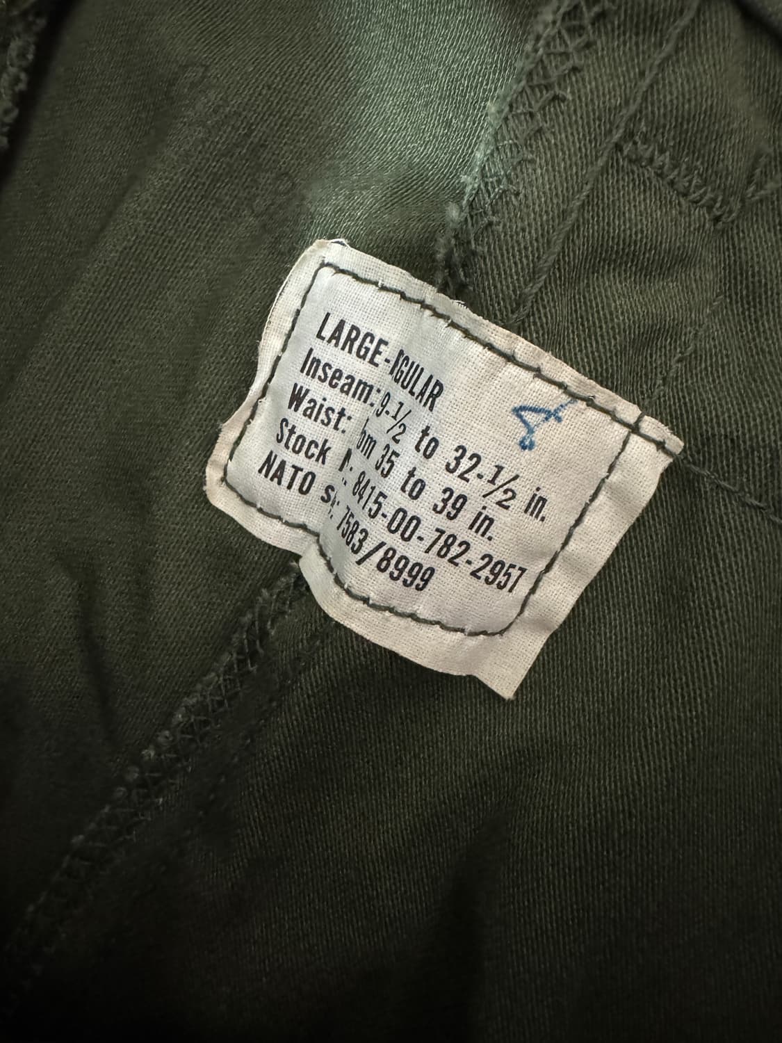 오리지날 M65 팬츠 데드스탁 L-R (WINFIELD) 상품이미지4