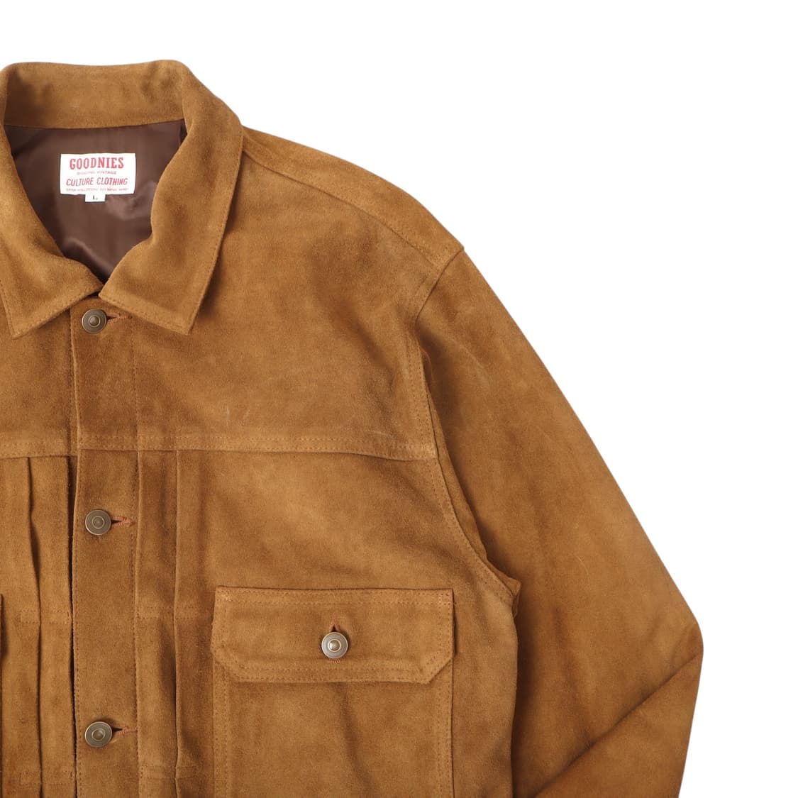 Goodnies 굿니스 카우 스웨이드 트러커 자켓 상품이미지3