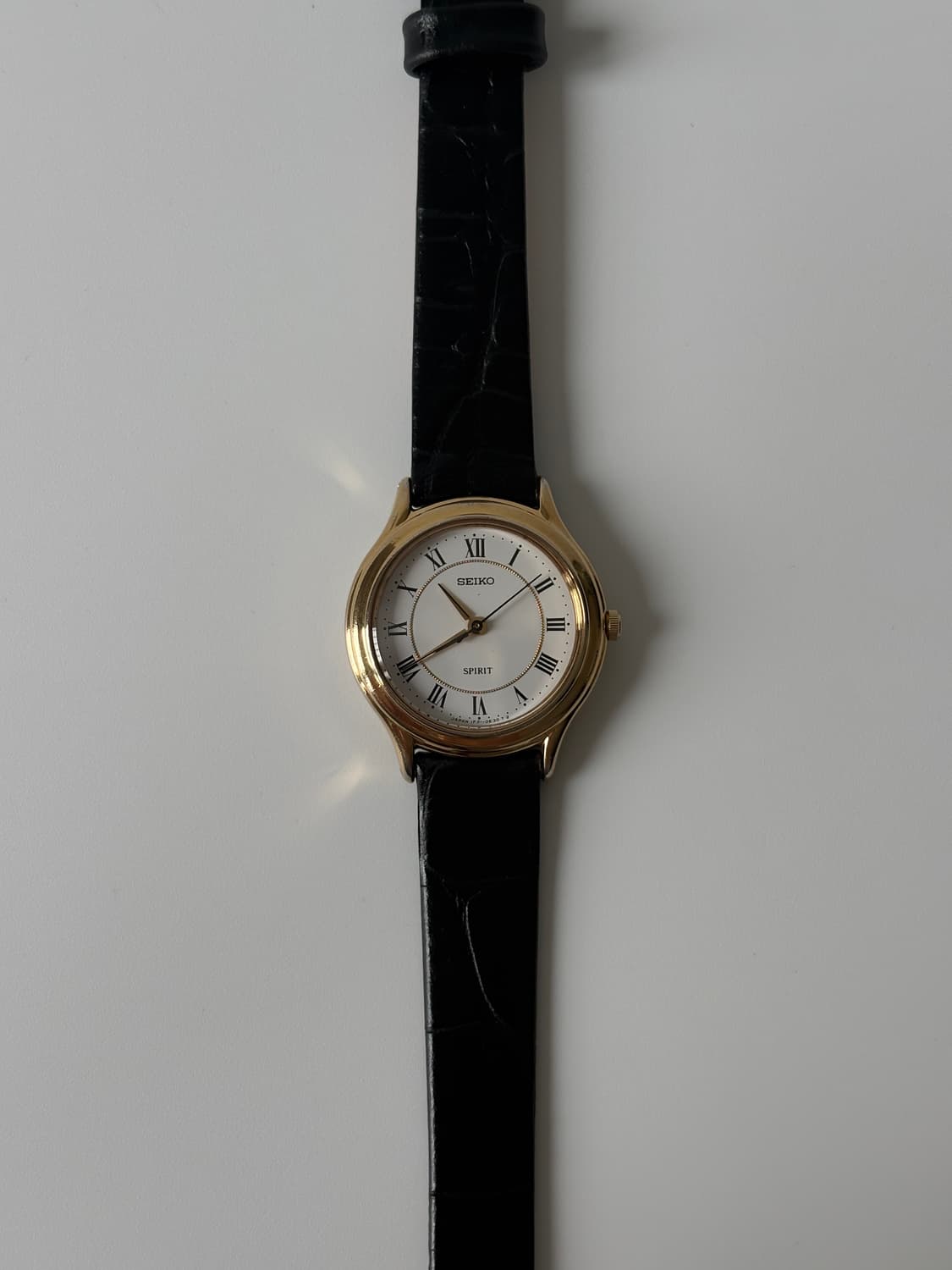 세이코 1990년대 Spirit 로만 인덱스 골드 쿼츠 여성 상품이미지1