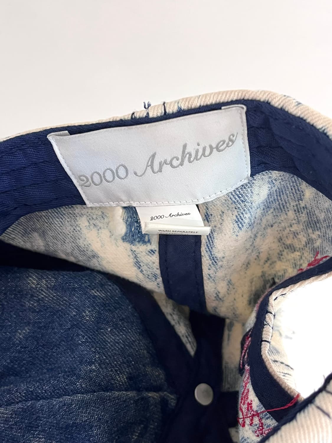 2000아카이브 paris 데님 캡 상품이미지4