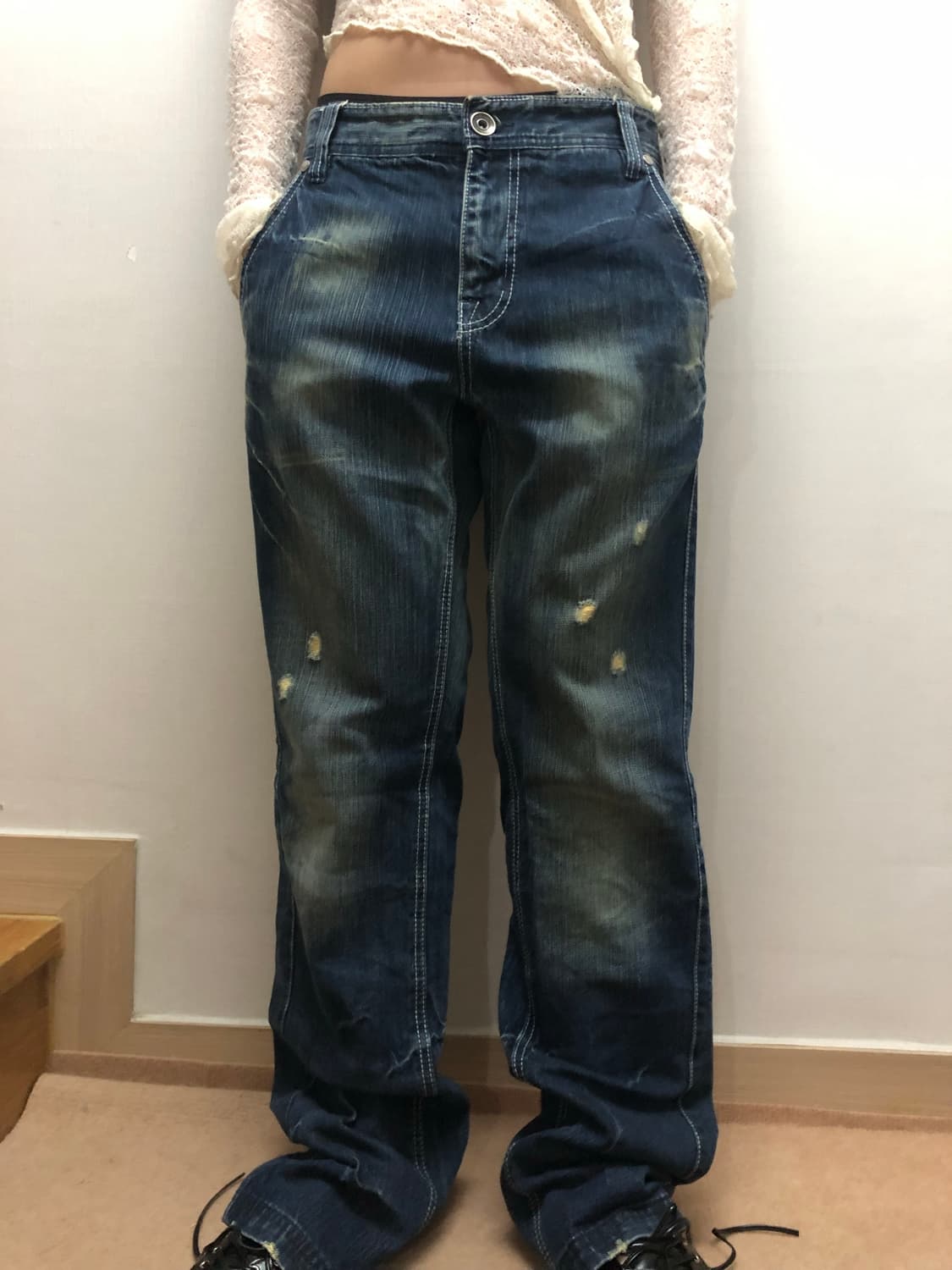 빈티지 데님 워싱 팬츠 상품이미지6