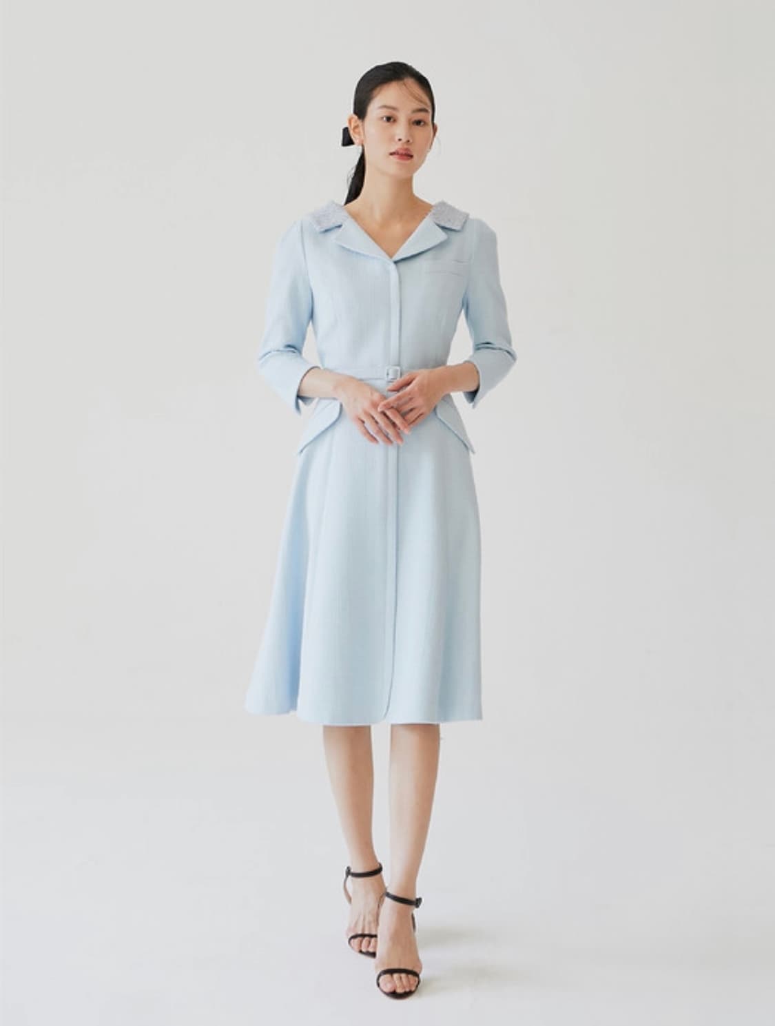 브라이드앤유 다이애나 원피스 페일 블루 [김나영 착용] 상품이미지4