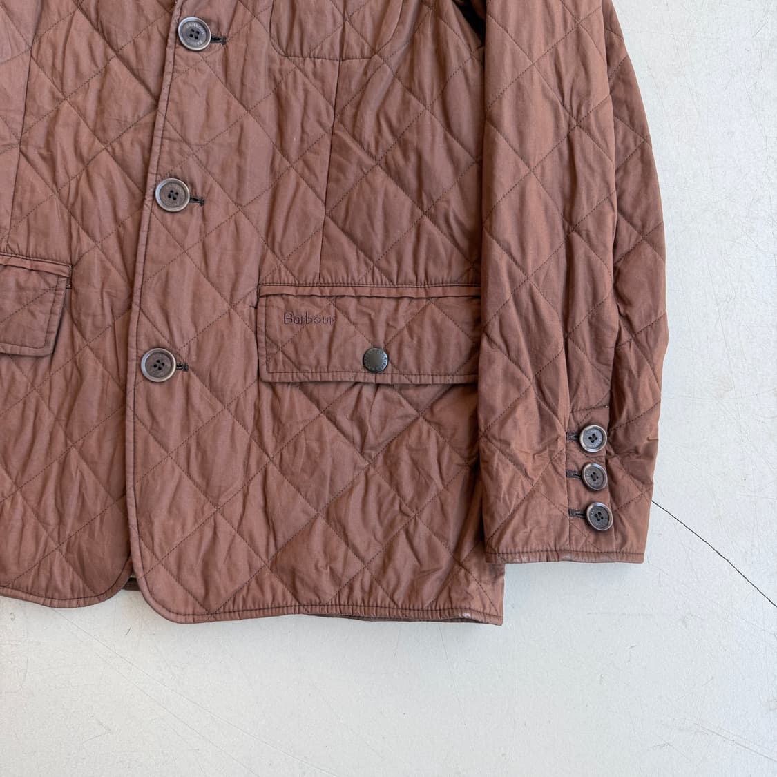 바버 브라운 퀼팅 자켓 상품이미지2