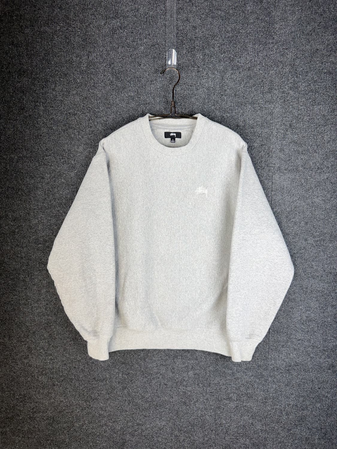 스투시 스탁로고 헤비웨잇 크루넥 맨투맨 상품이미지1