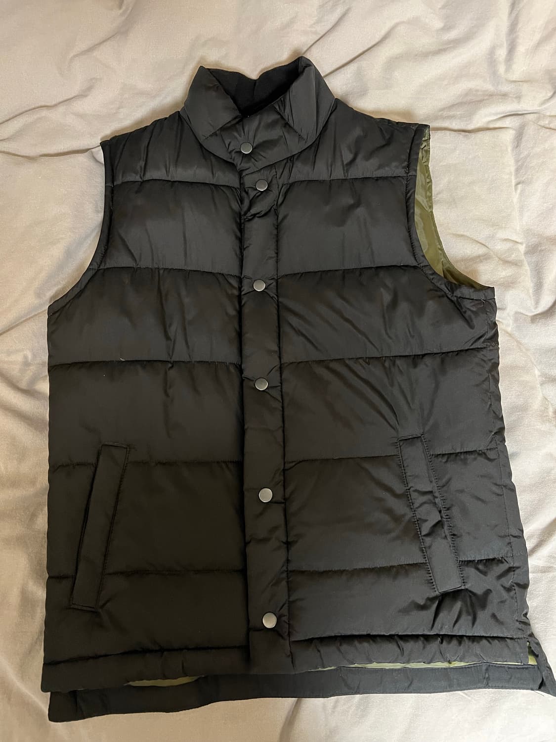 갭 GAP 푸퍼 패딩베스트 검정 xs 새제품 상품이미지1