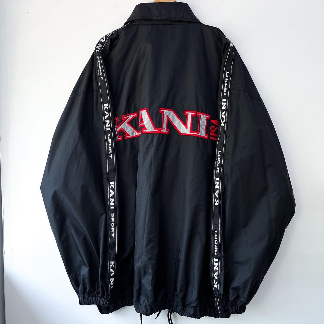 칼 카니 90's 리플렉티브 PVC 라인 블랙 자켓 상품이미지8