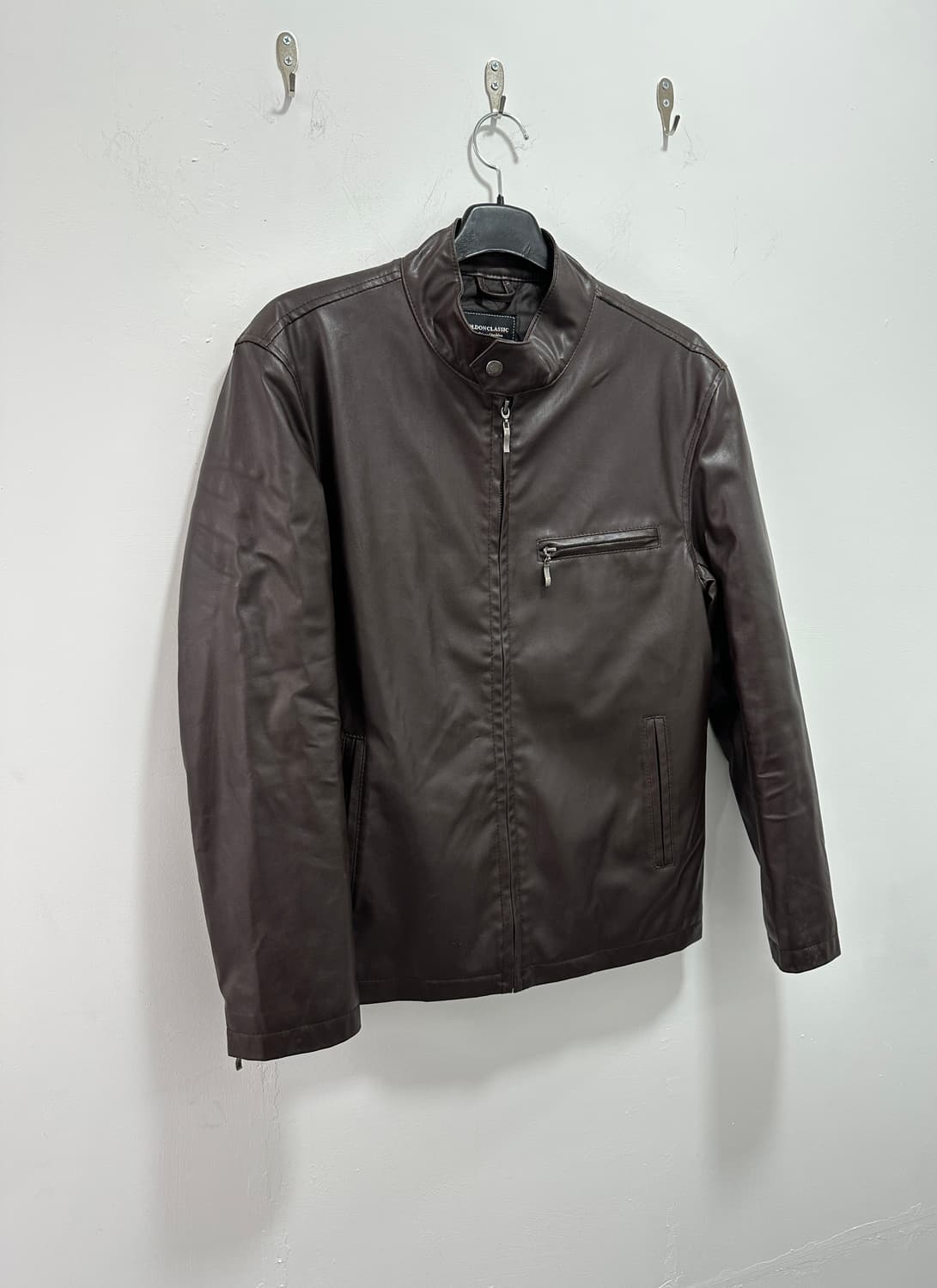 Poldon classic brown leather jacket 상품이미지3