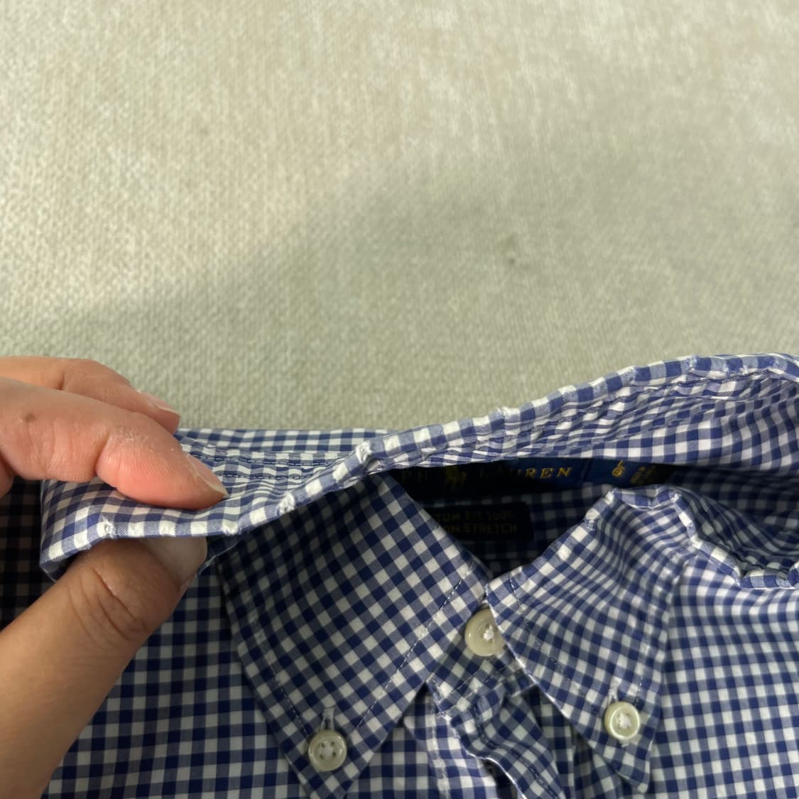 105 폴로랄프로렌 빈티지 체크 코튼셔츠 상품이미지4