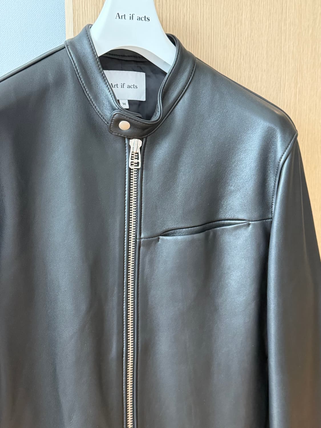 아트이프액츠 램스킨 레이스웨이 레더 재킷 상품이미지4