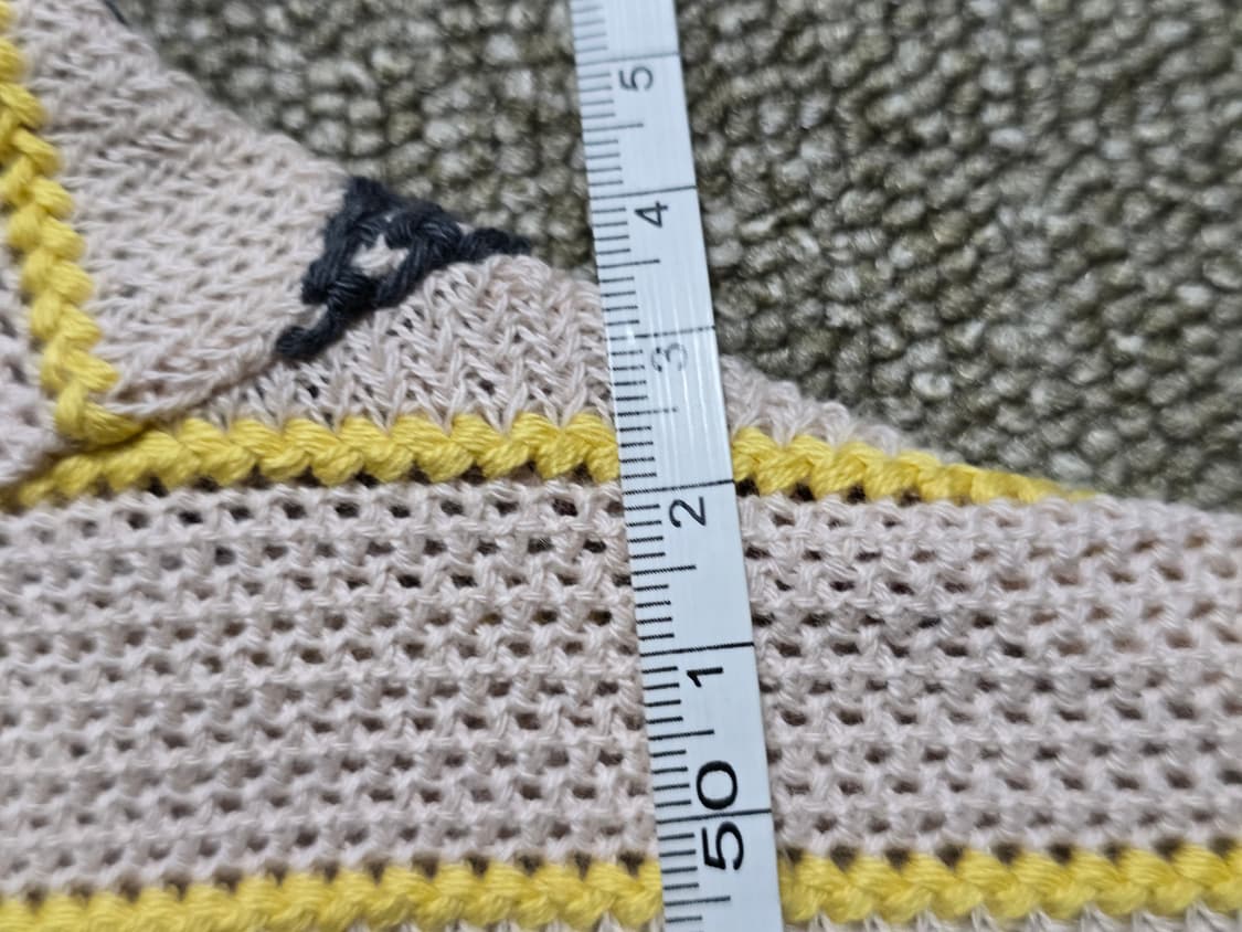 타임원클로딩 부처프로덕츠 패턴 서머니트 엣라코 엣라스트 니트42 새제품
 상품이미지8