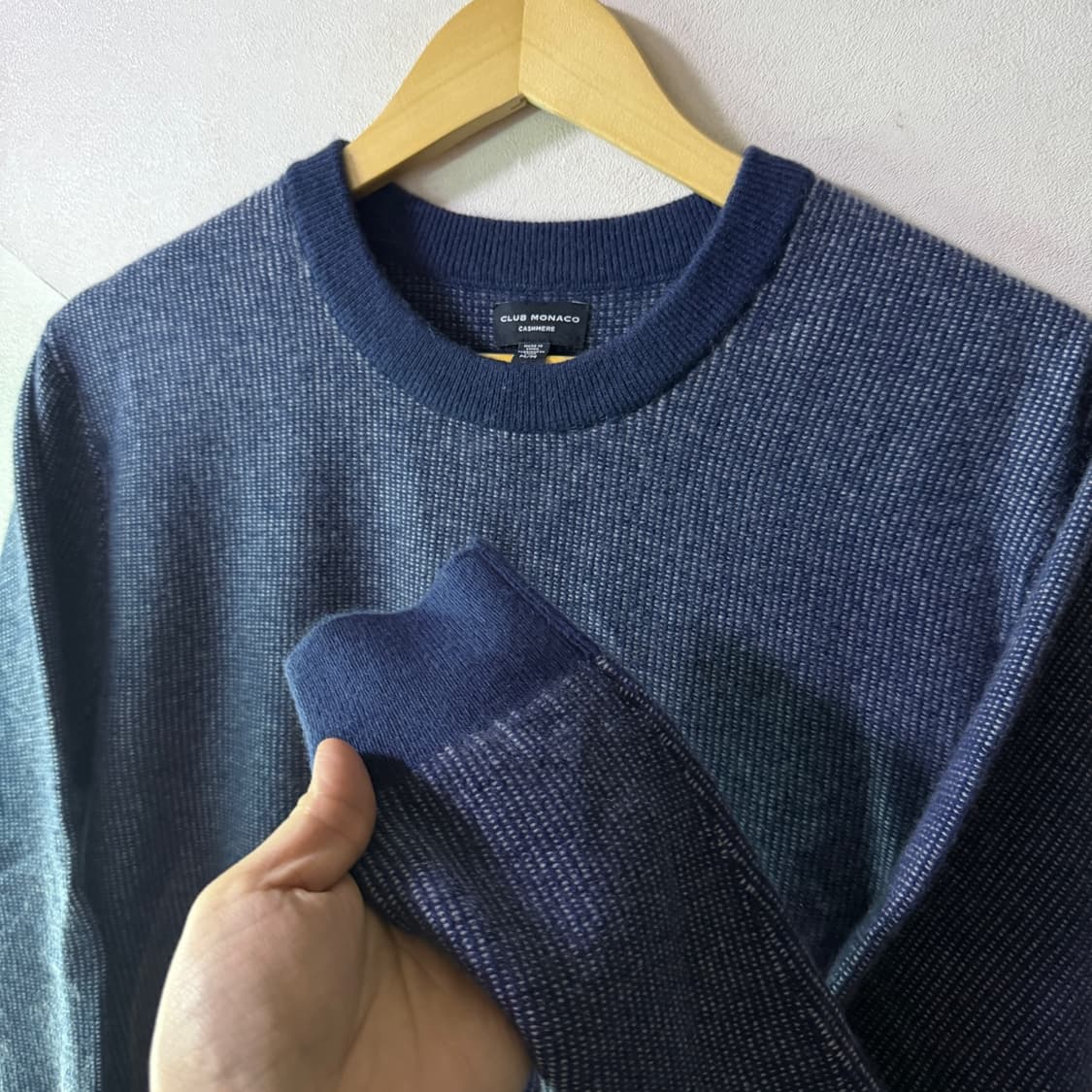 클럽 모나코 캐시미어 남성 긴팔니트 M (95-슬림100) 상품이미지4