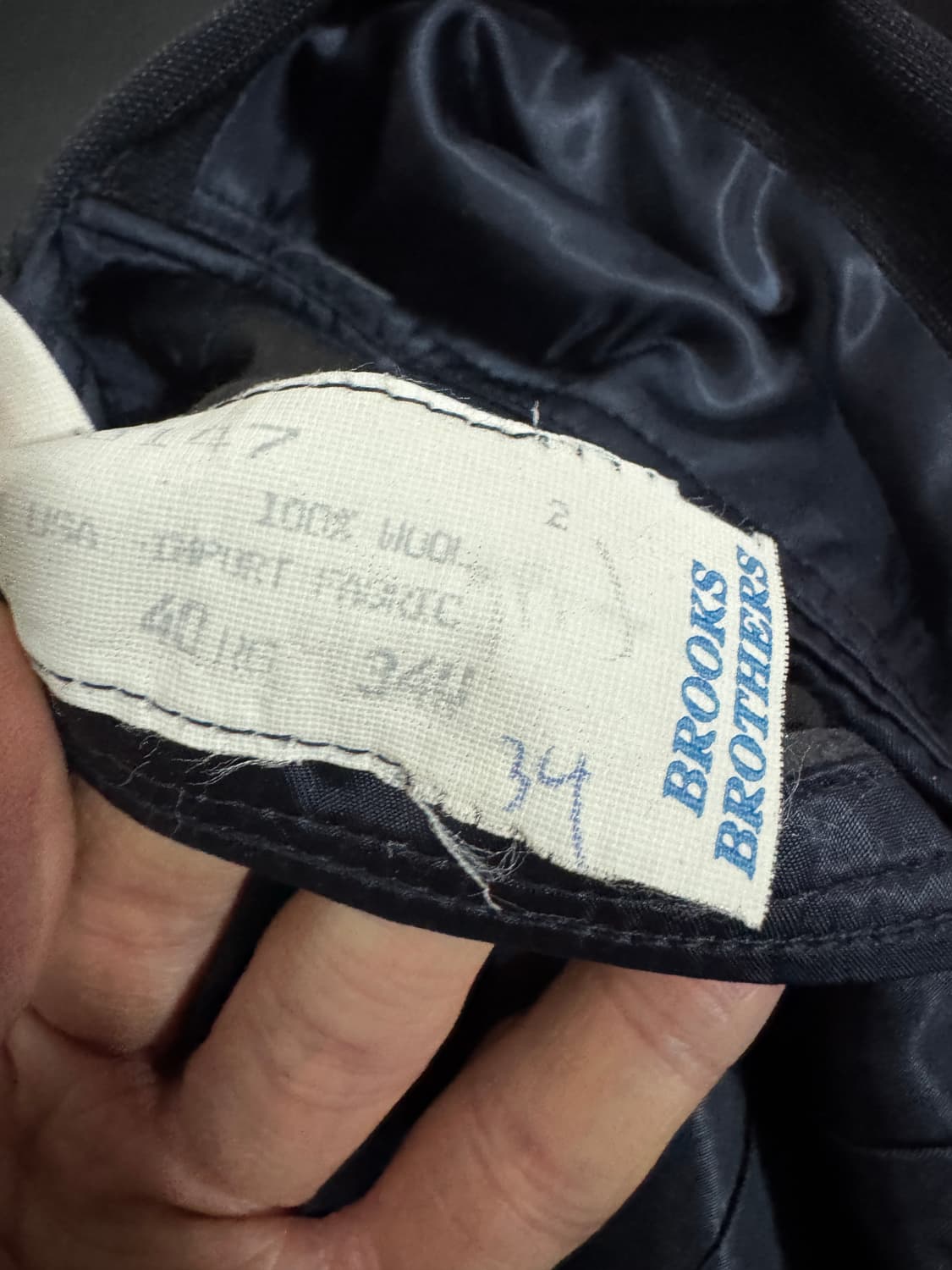 브룩스브라더스 빈티지 체크 울 정장 자켓 M~L 상품이미지6