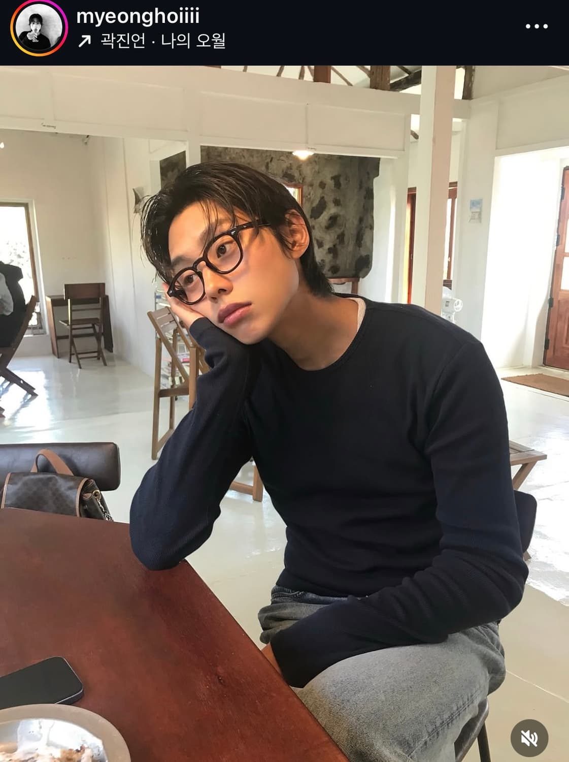 렉토 로고 RC 립 저지 롱슬리브 탑 [S, navy] 상품이미지1