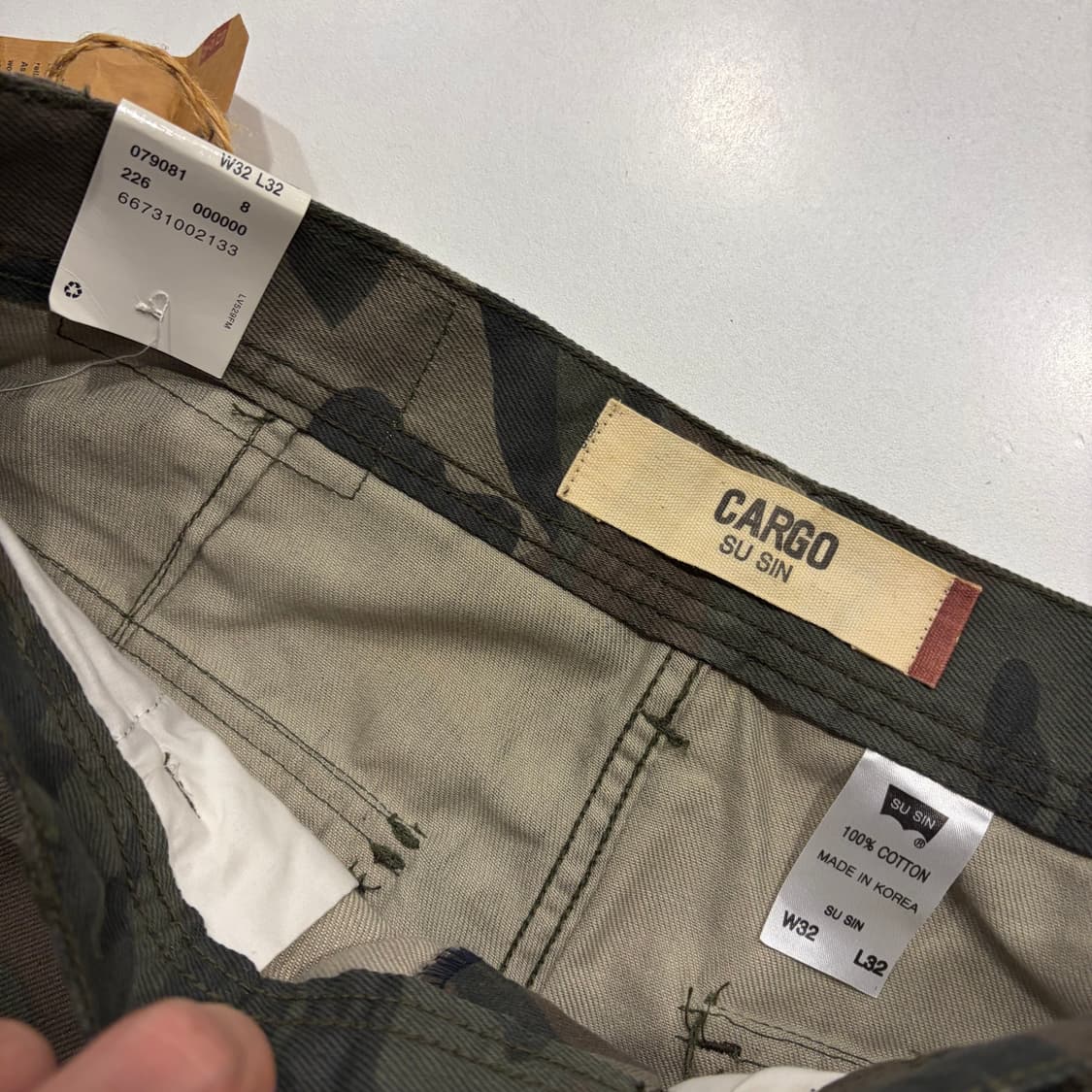 [32] 리바이스 SU SIN 카고 카모 바지 팬츠 D317 상품이미지7