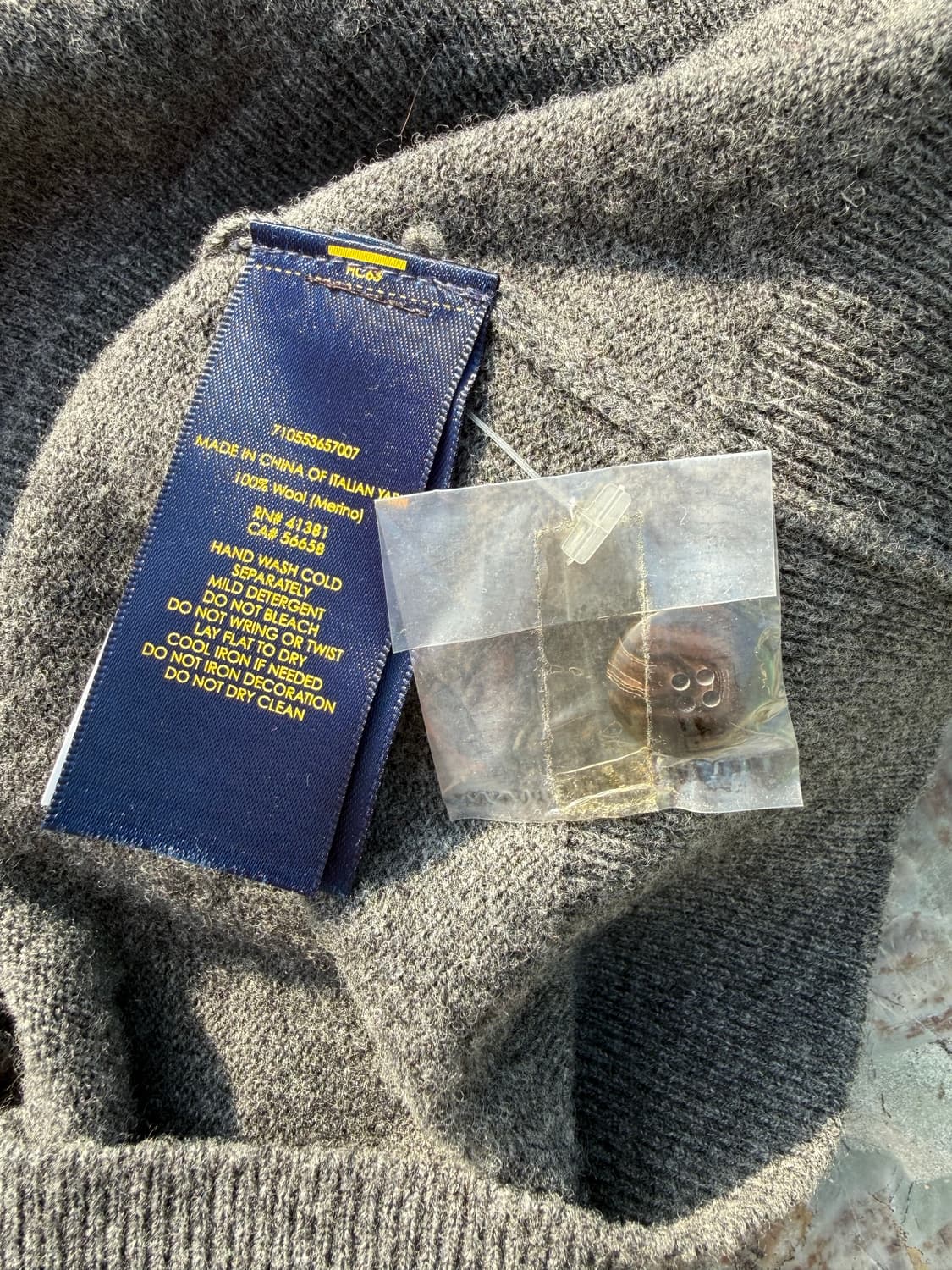 Polo by Ralph Lauren 폴로 메리노울 암패치 가디건 상품이미지4