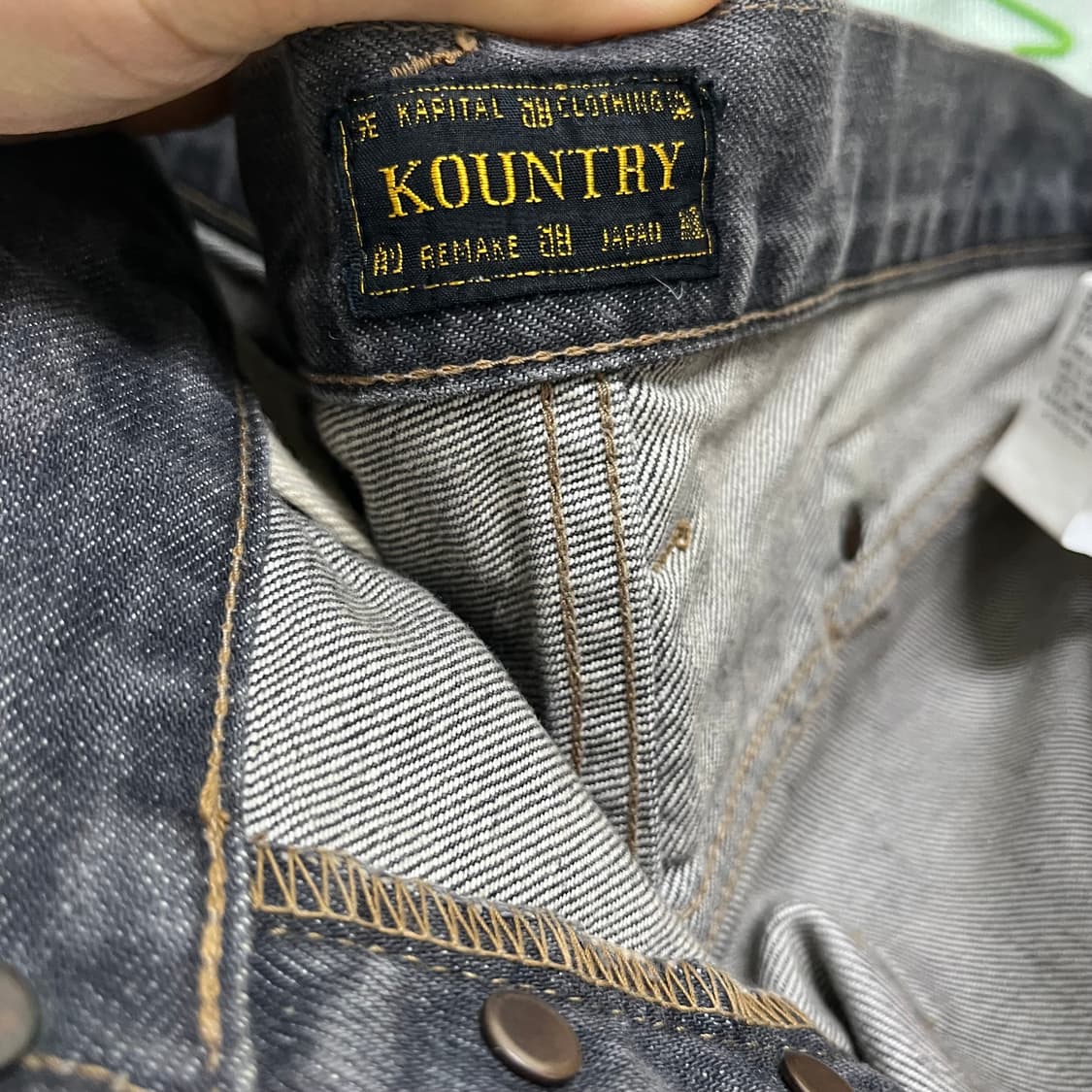 캐피탈 본 데님 흑청 상품이미지4