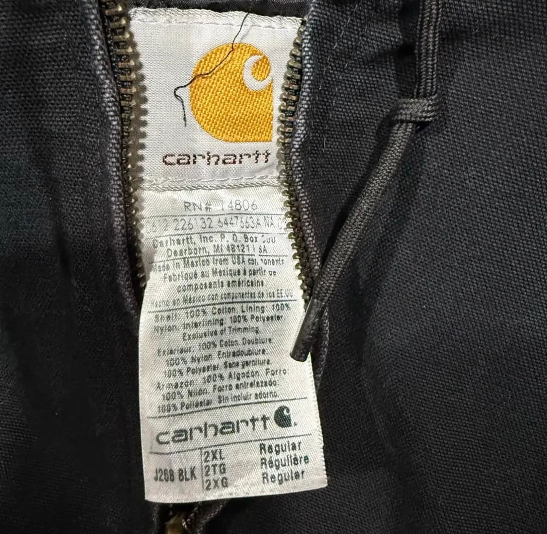 칼하트 j268(j130) blk 2xl 상품이미지5