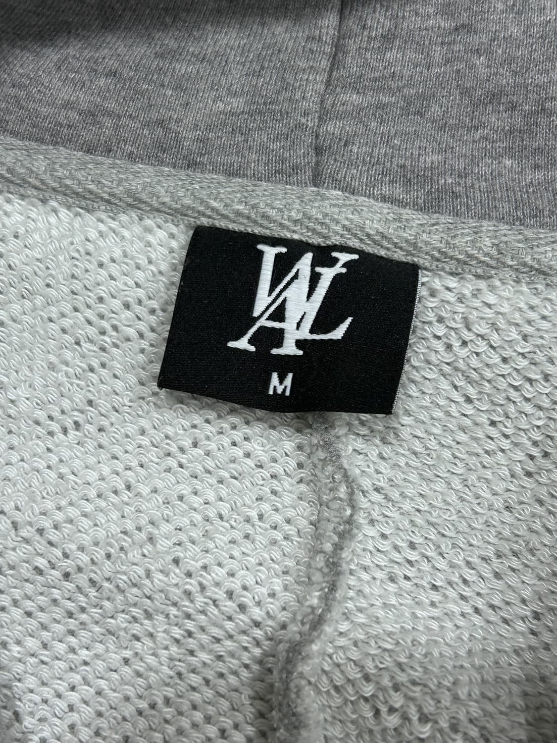 우알롱 그레이 후드집업 오버핏 M 상품이미지6