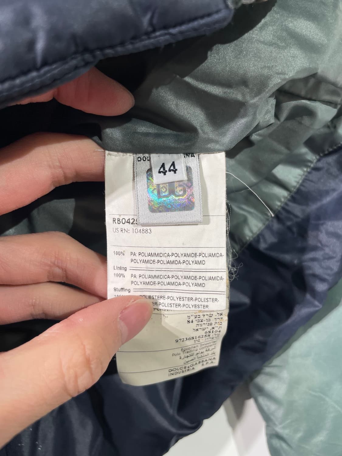 돌체 앤 가바나 00s 엠블럼 패치 푸퍼 자켓 상품이미지7