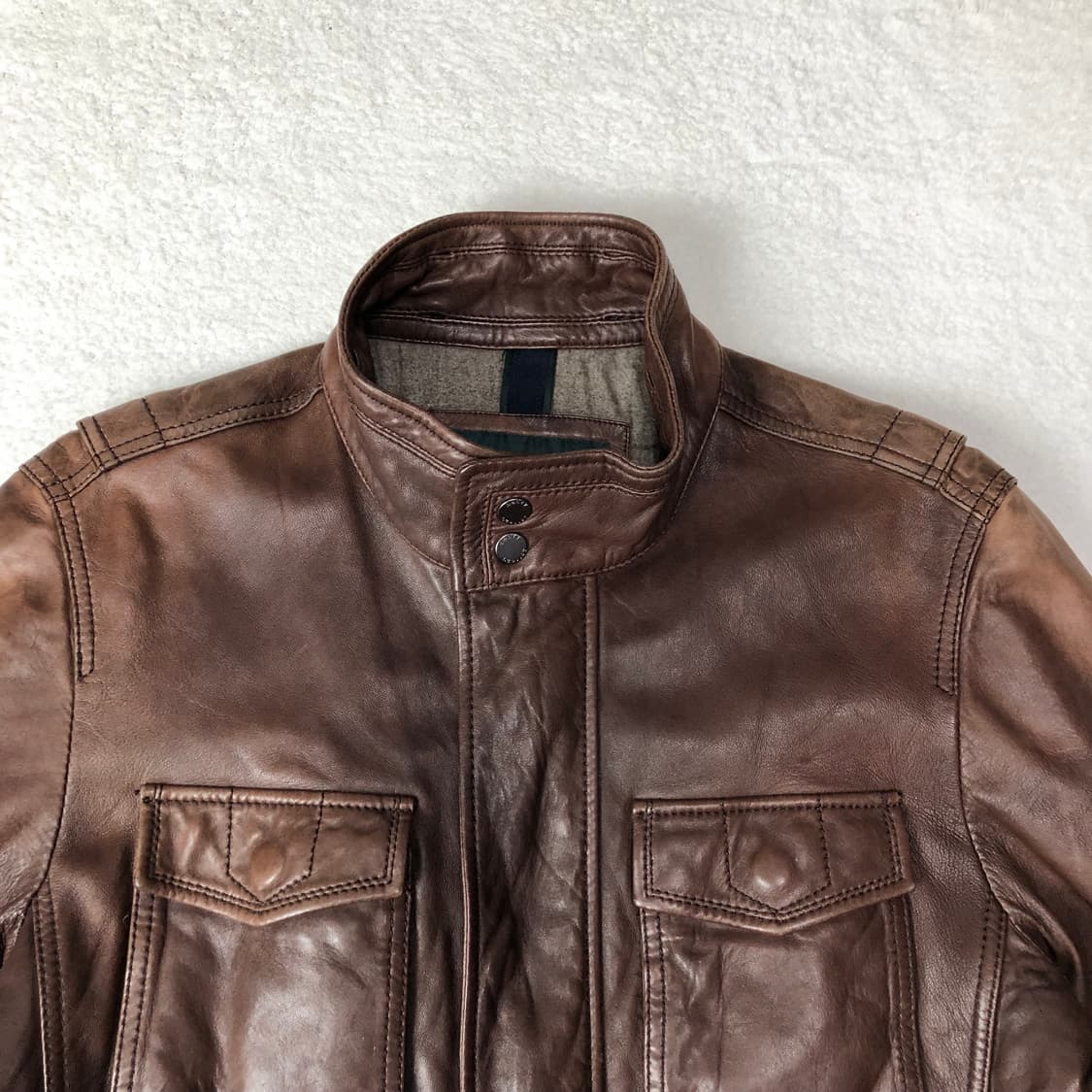 헨리코튼 레더자켓  상품이미지6