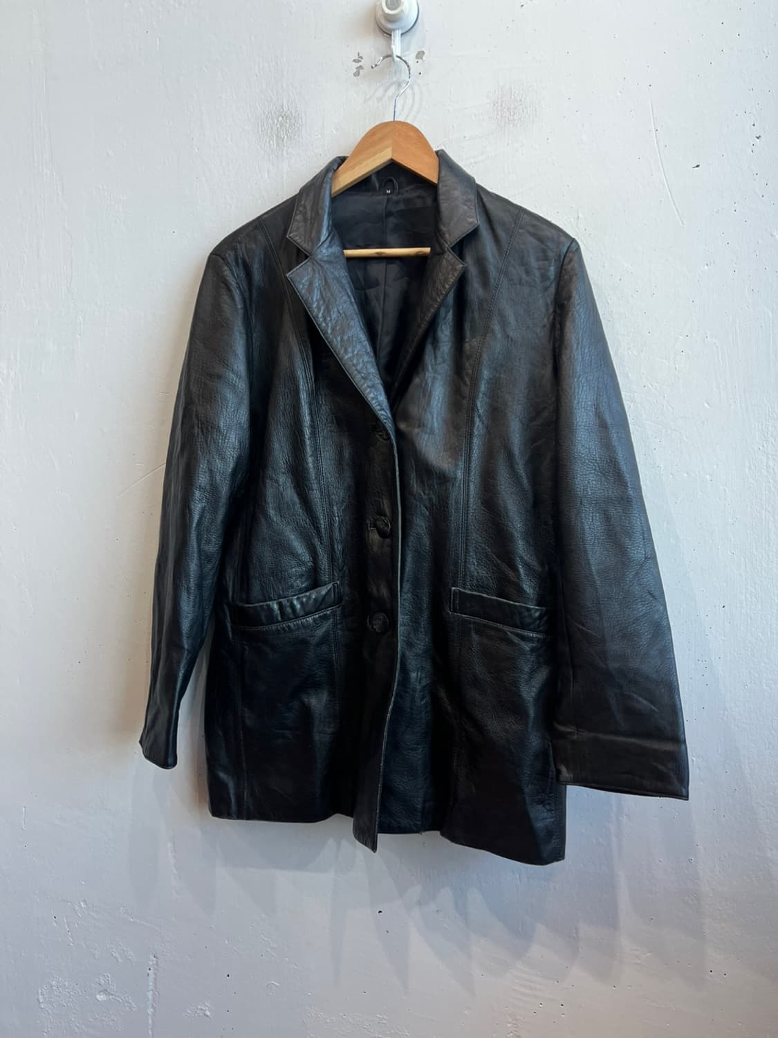 JPN 레더 코트 상품이미지1