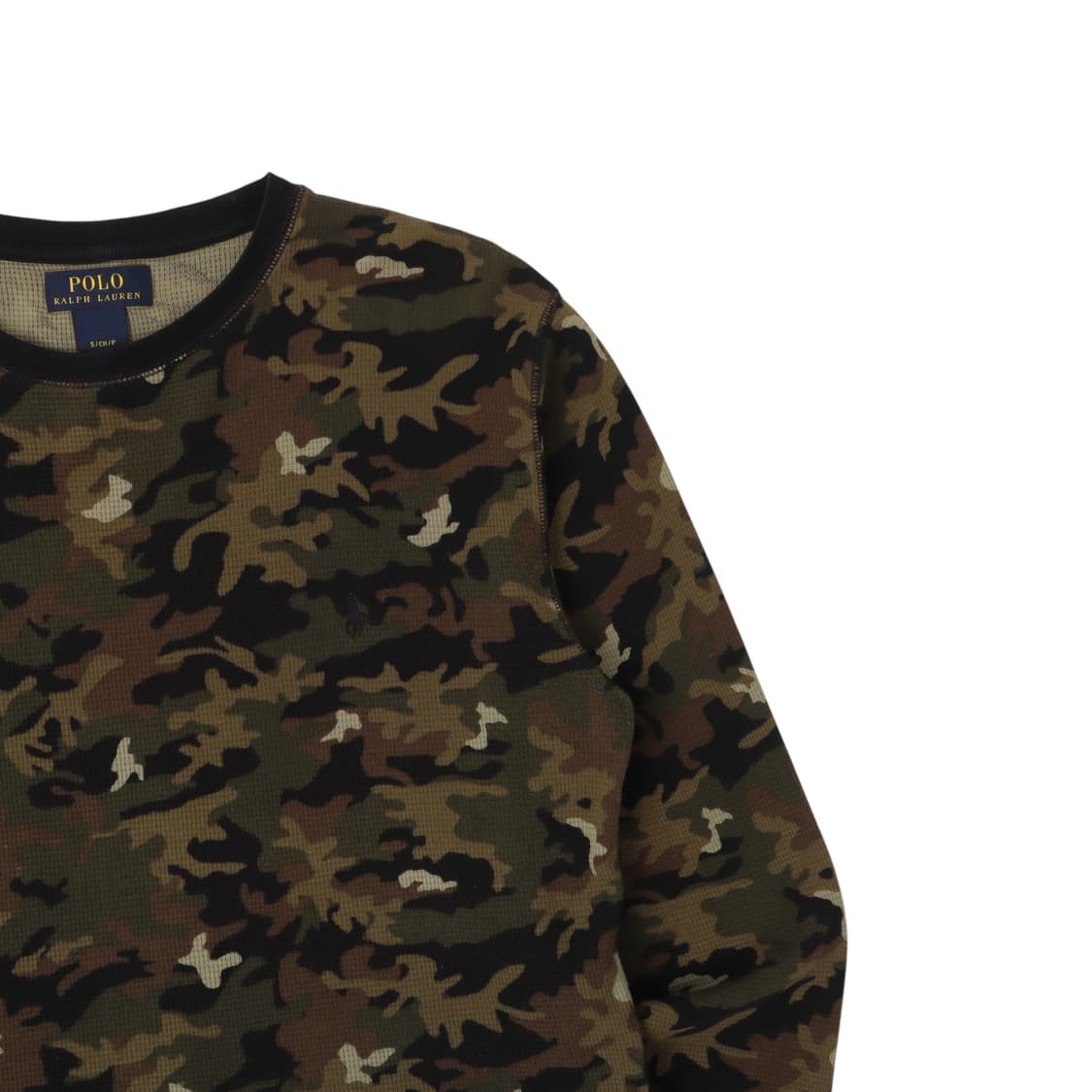 폴로 랄프로렌 카키 카모 와플 롱슬리브 상품이미지3
