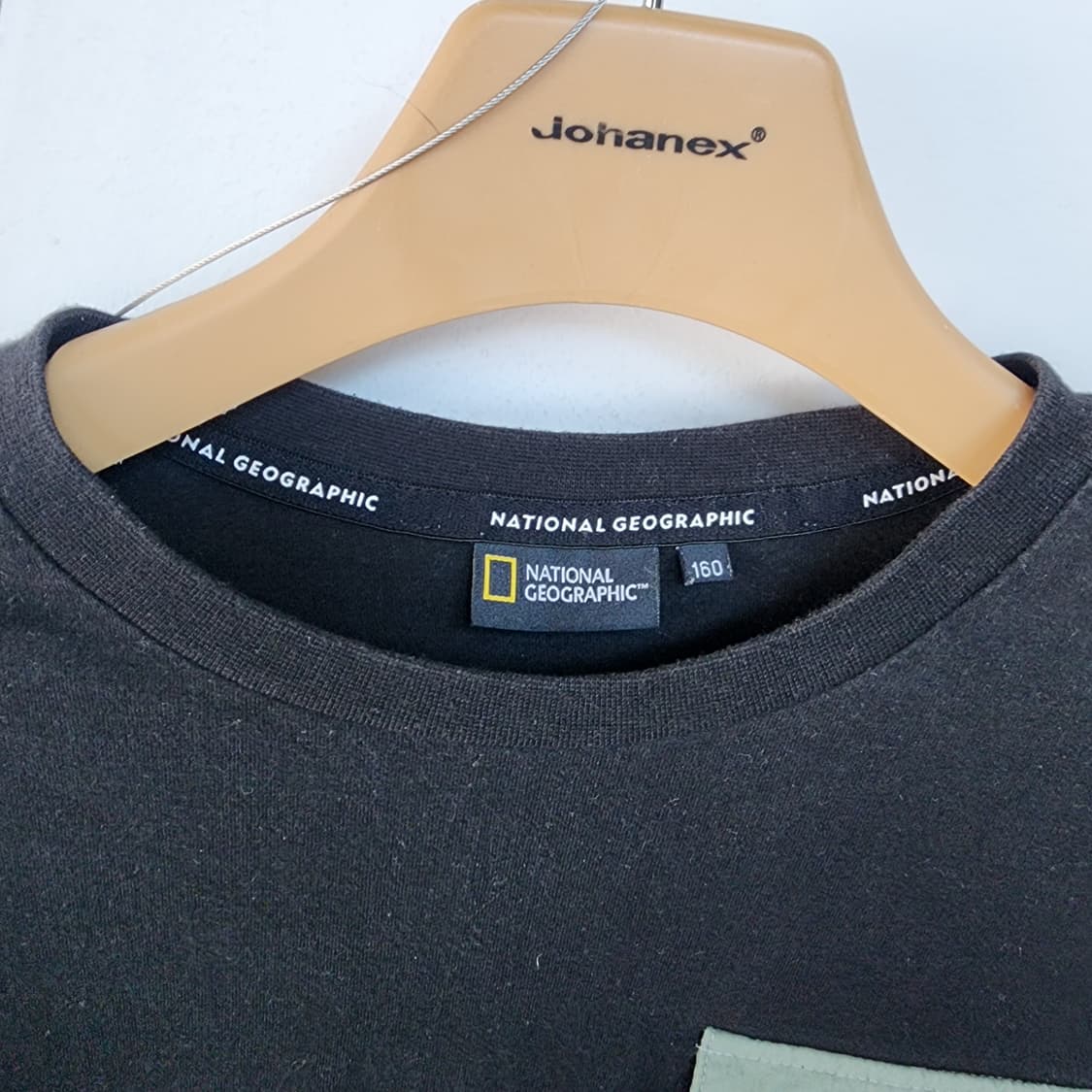 내셔널지오그래픽 키즈 포켓 긴팔 티셔츠 블랙 상품이미지4