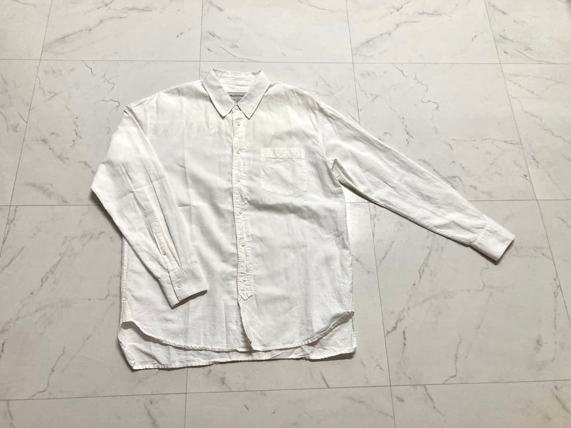 솔리드옴므 18ss 화이트 셔츠 50사이즈, 100-105 상품이미지1