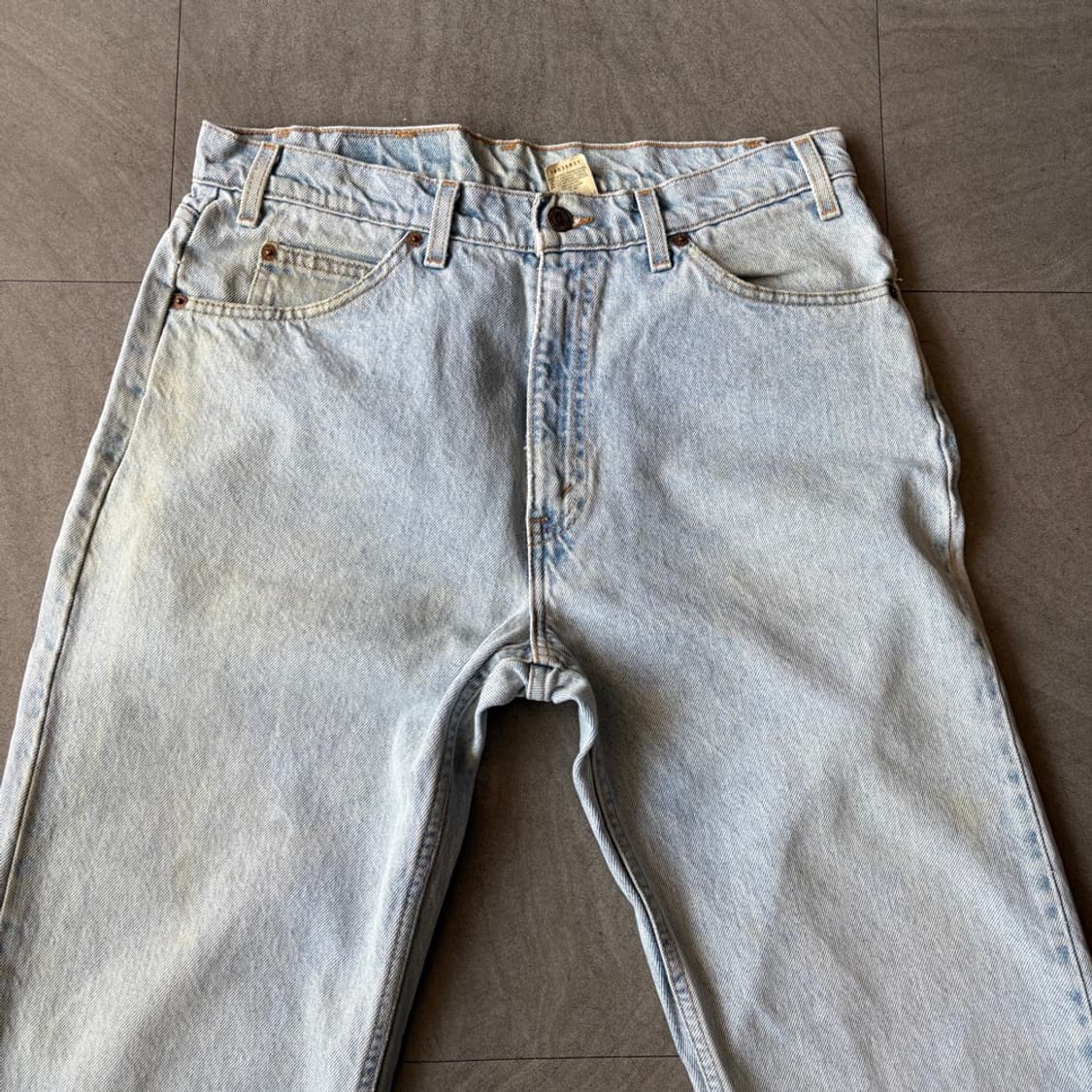 97년 10월 멕시코 생산 리바이스 550 오렌지탭 데님 팬츠 상품이미지2