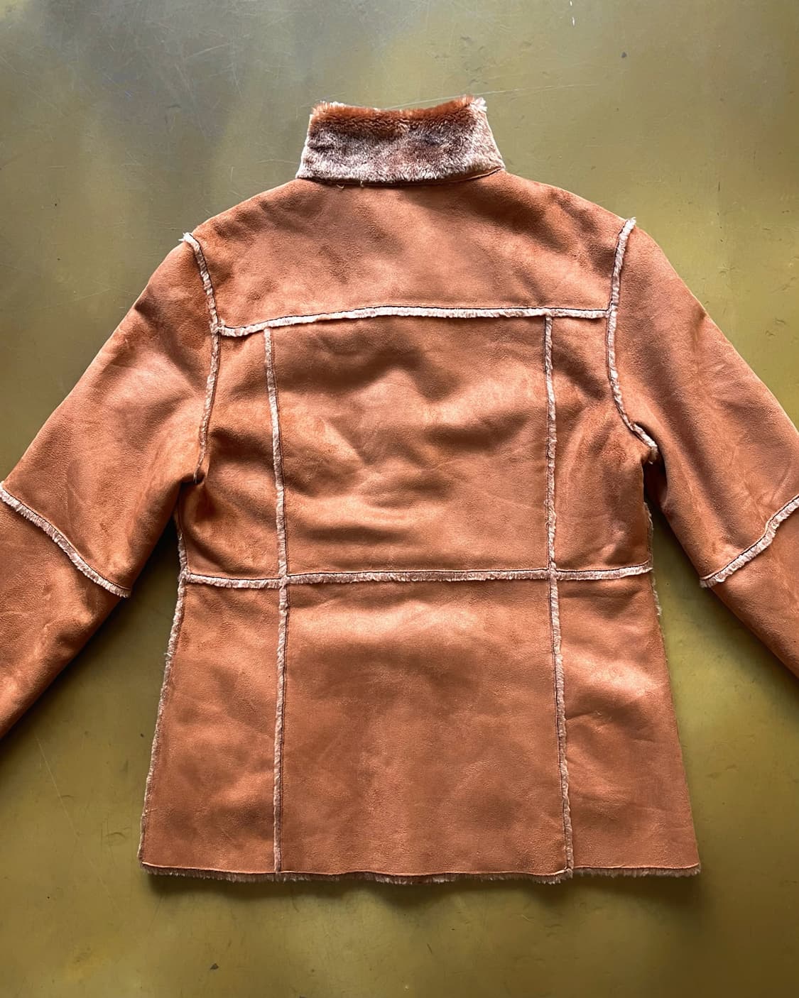 90-00s AURORA Japan Faux Leather Fur JK 상품이미지9