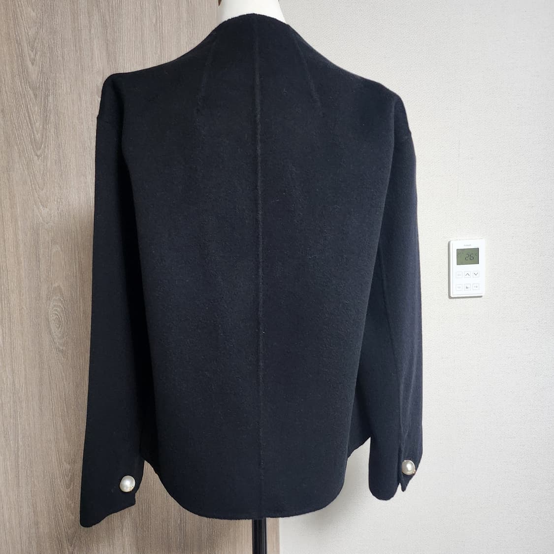 《새상품》캐시미어 핸드메이드 반코트 상품이미지6