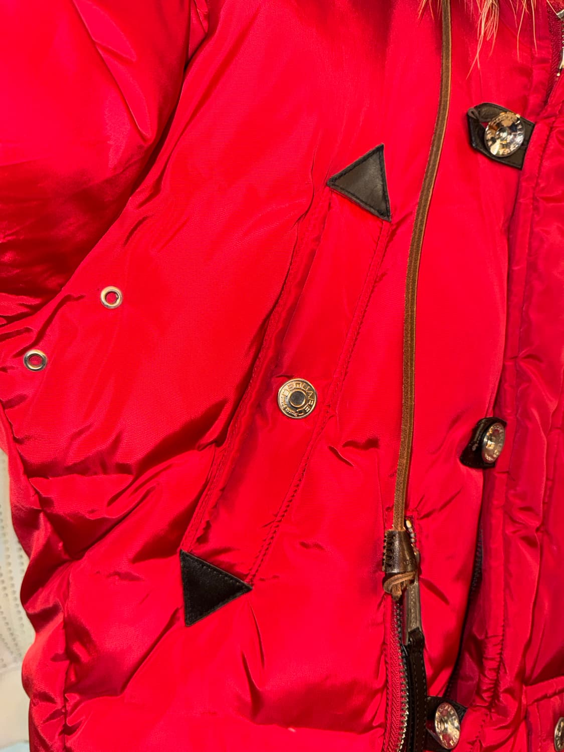 디스퀘어드2 Dsquared2 히말라야 라쿤퍼 패딩 레드 상품이미지5