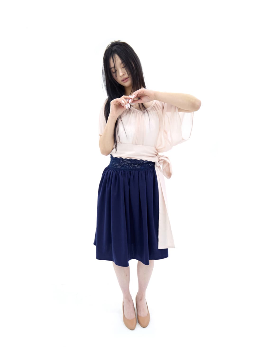Babyrab 베이비랩 블라우스 VEIL BLOUSE IN NUDE 상품이미지5