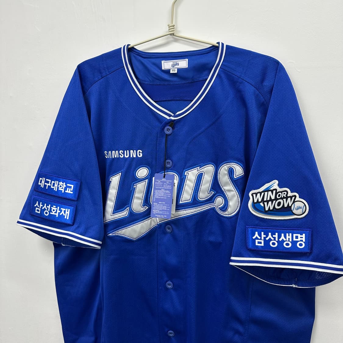 삼성라이온즈 2023 시즌 홈 유니폼 새제품 115 상품이미지2