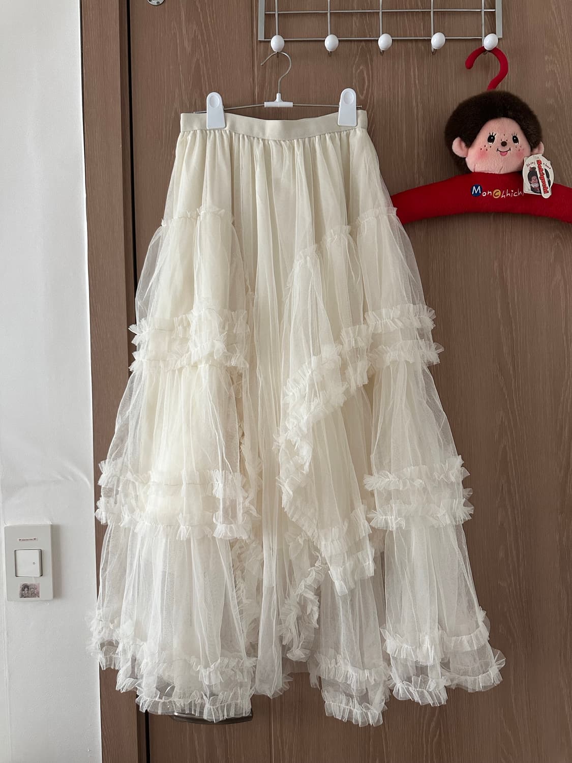 아이보리 튤 스커트  상품이미지1