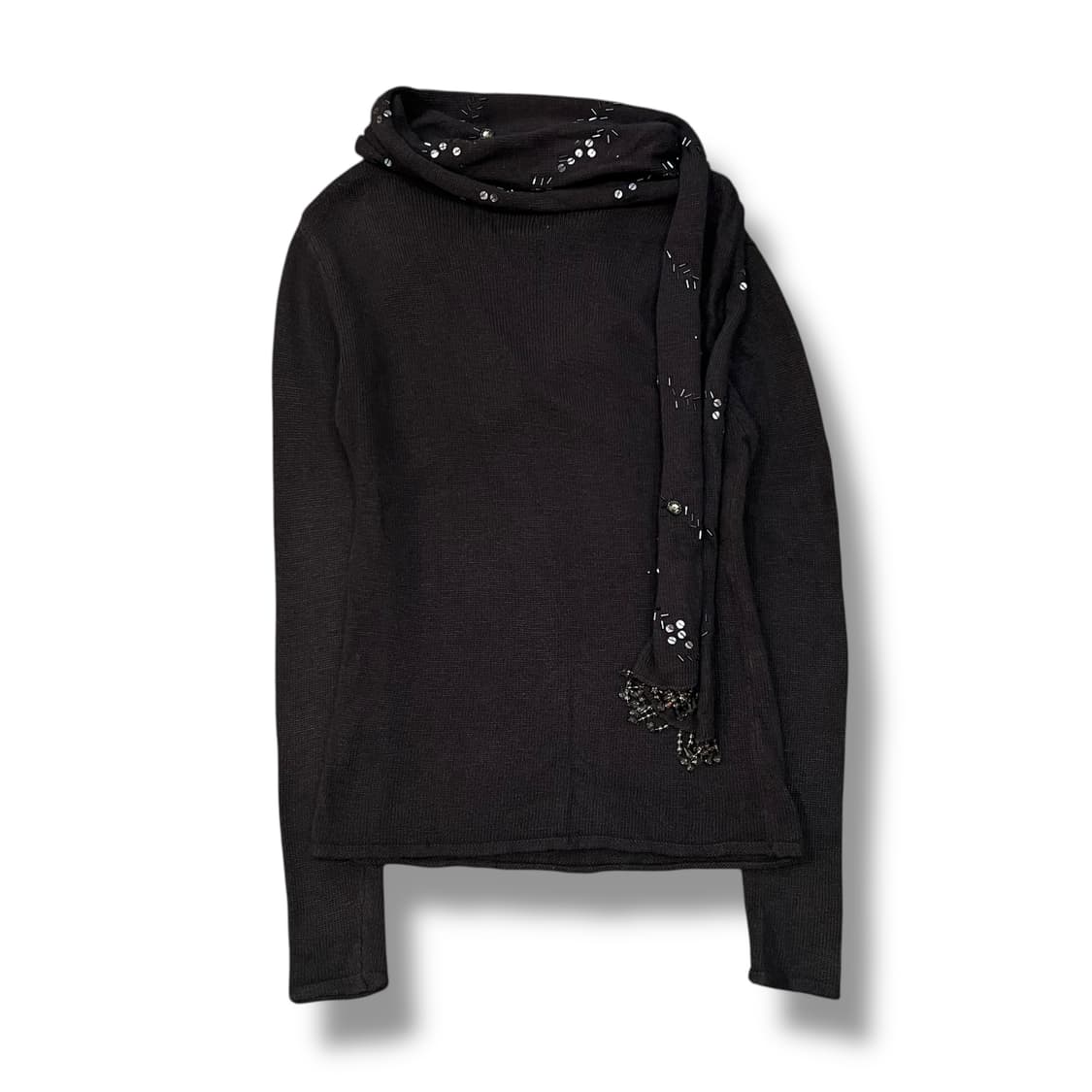  다크 머플러 니트 y14372 상품이미지3