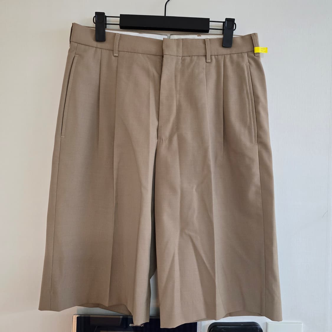 IEY 울 투턱 반바지 베이지 s 상품이미지1