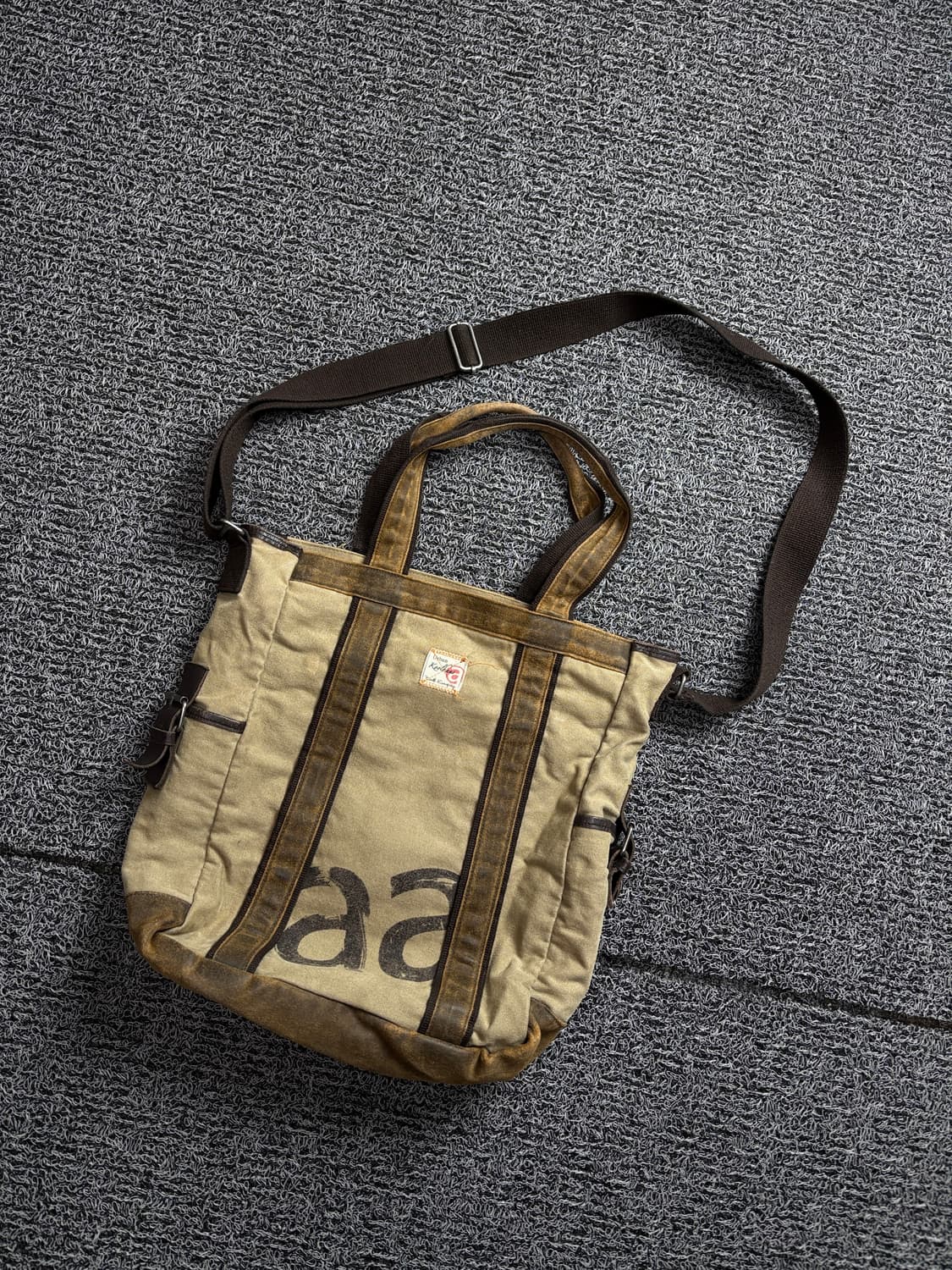 KOOLHAS 아카이브 빈티지 워시드 캔버스 토트백 2265 상품이미지1