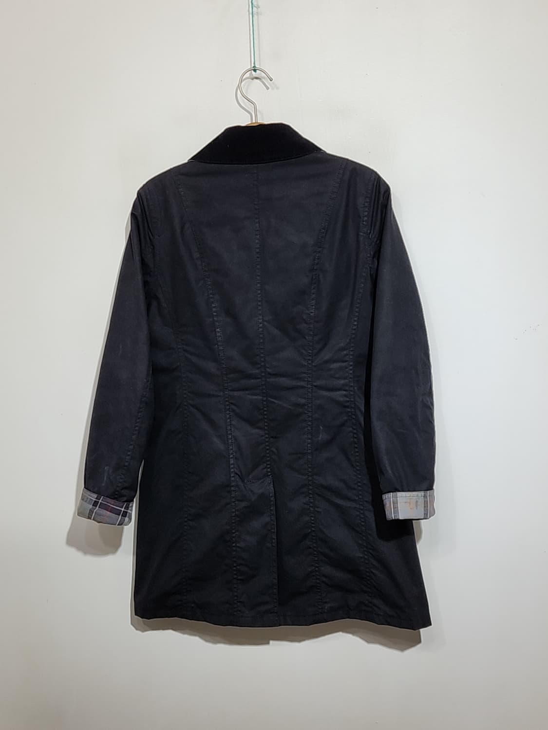 (M) 바버 벨세이 왁스자켓 블랙 BELSAY 왁싱점퍼 안감누빔  상품이미지7