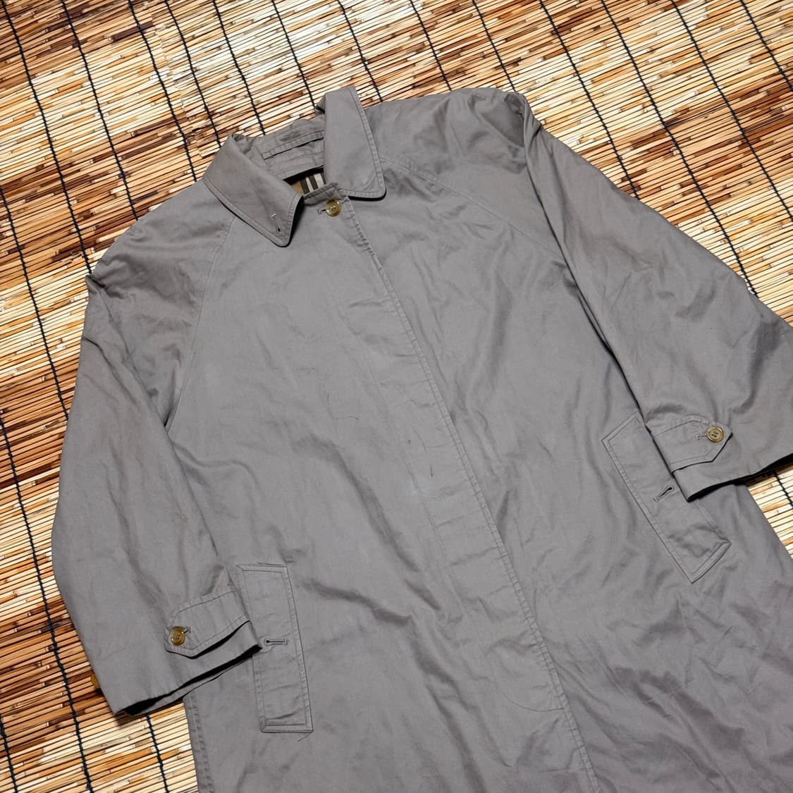 버버리 노바체크 싱글 카 코트 정품 상품이미지3